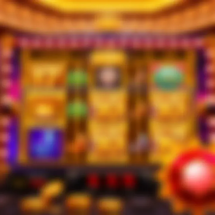 Screenshot displaying the vibrant Royal Reels slot game interface with reels and symbols