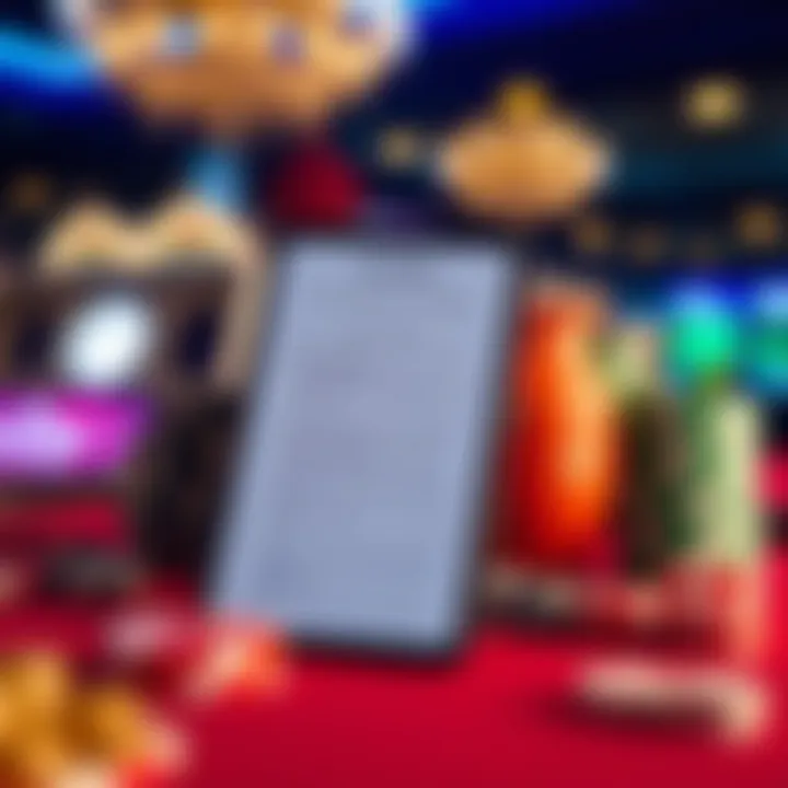 Graphic showing a list of casino bonus terms and conditions alongside a mobile device