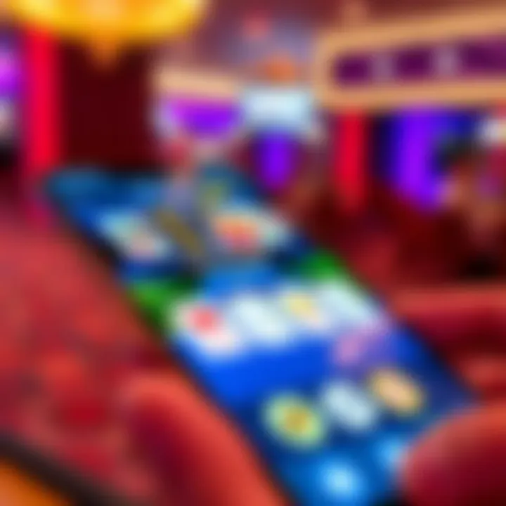 Mobile device showing secure and smooth casino gameplay with payment and support icons