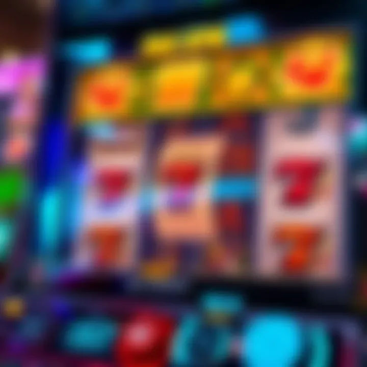 Online slot machine reels highlighting free spin feature activation