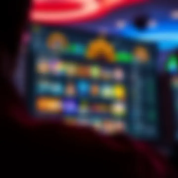 Dashboard view of ThePokies Net Australia displaying key features like game selection and account settings