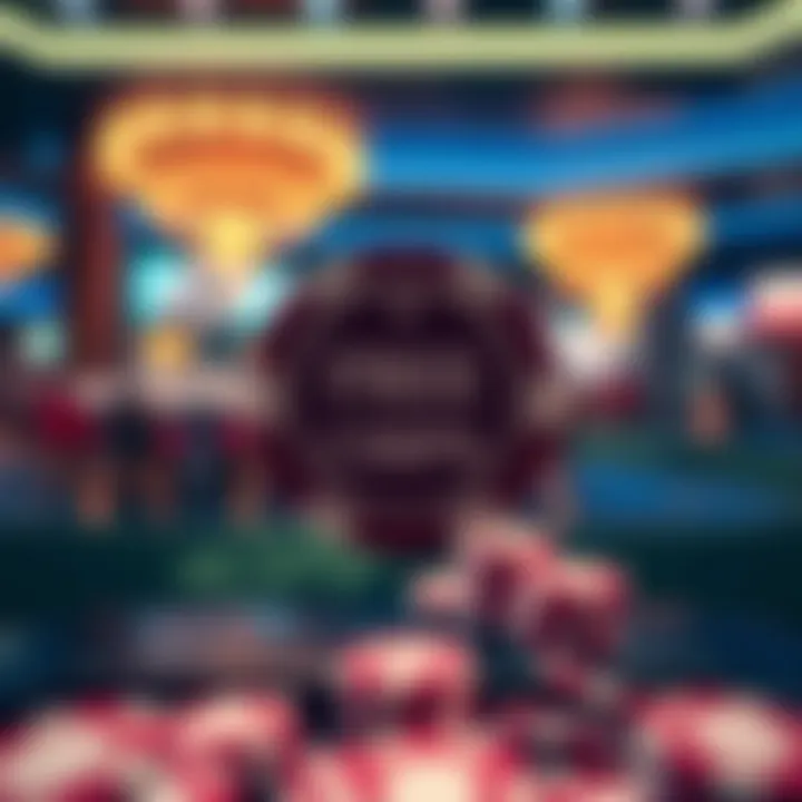 Illustration showing concept of online casino free chips available for Australian players