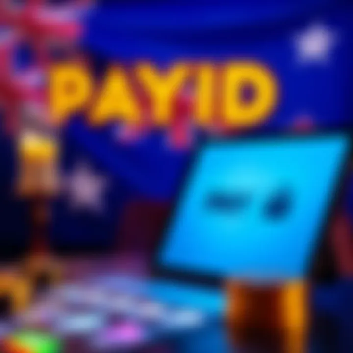 Secure Transactions Using PayID in Australian Online Gambling Secure online transaction with casino icons and Australian flag background