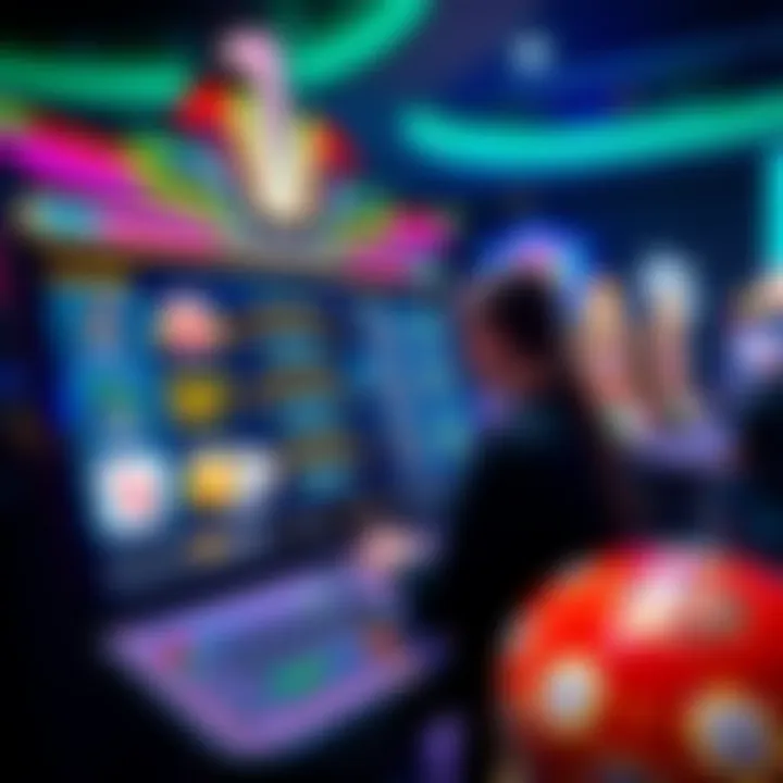 Playamo 41: Exploring Key Features and Betting Choices Colorful game interface highlighting betting options and player controls in a digital casino environment