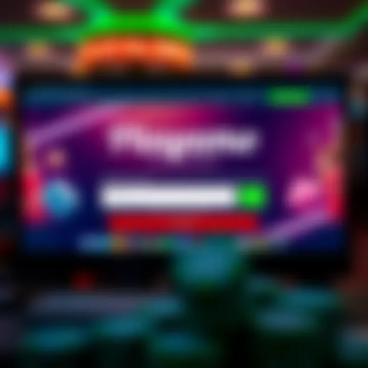 Graphic showing a computer screen displaying Playamo casino website with no deposit bonus code input field