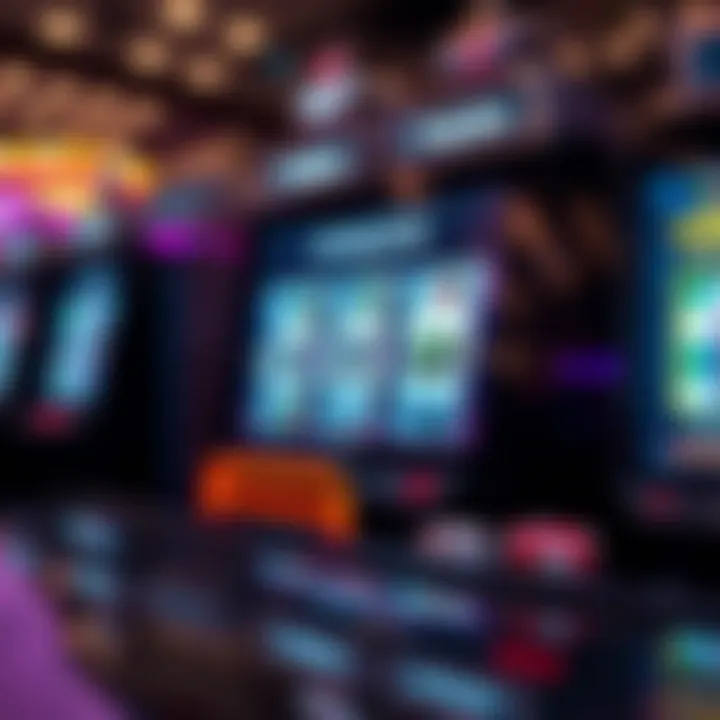 Online pokies game interface showing spinning reels on a digital screen