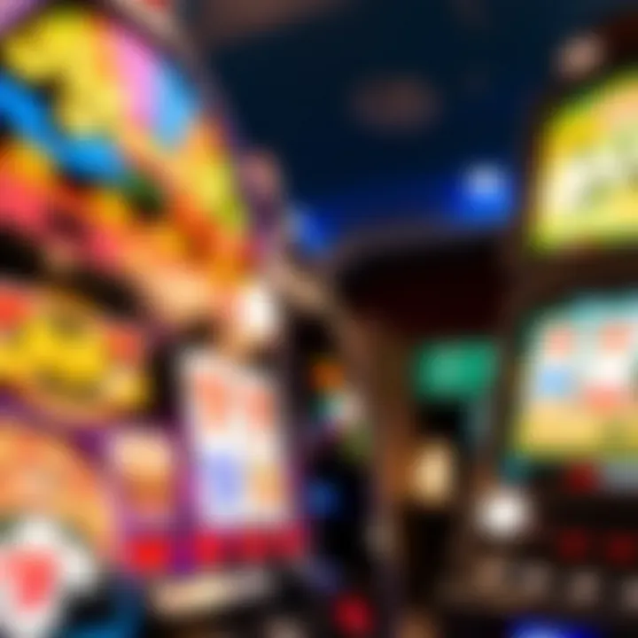 Classic Australian Pokies Machine with Vibrant Symbols Classic Australian pokies machine displaying vibrant symbols and spinning reels