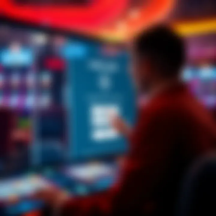 User entering login credentials on a secure online pokies platform
