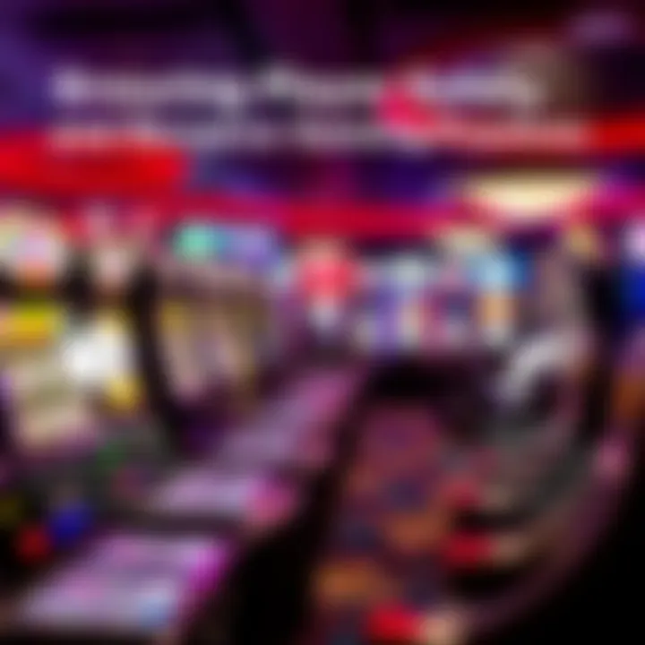 Secure online gaming environment with responsible play icons and safety features highlighted for user protection