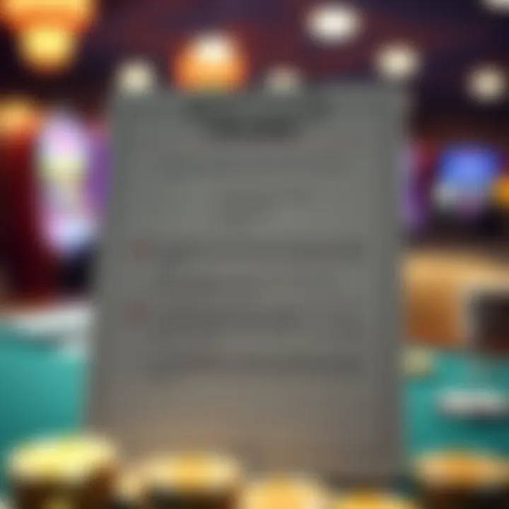 Essential Checklist for No Deposit Bonus Offers Checklist highlighting key points to consider before claiming no deposit bonuses on pokies