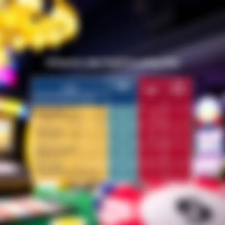 Comparison chart highlighting key features of PayID versus other gambling payment methods