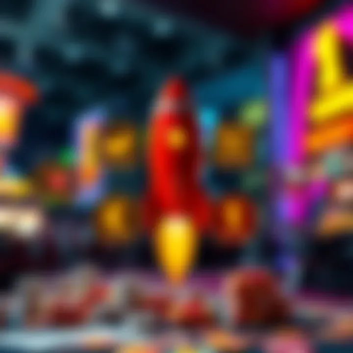 Overview of Different Rocket Casino Bonus Codes Illustration showing various casino bonus codes with symbols representing rewards and benefits