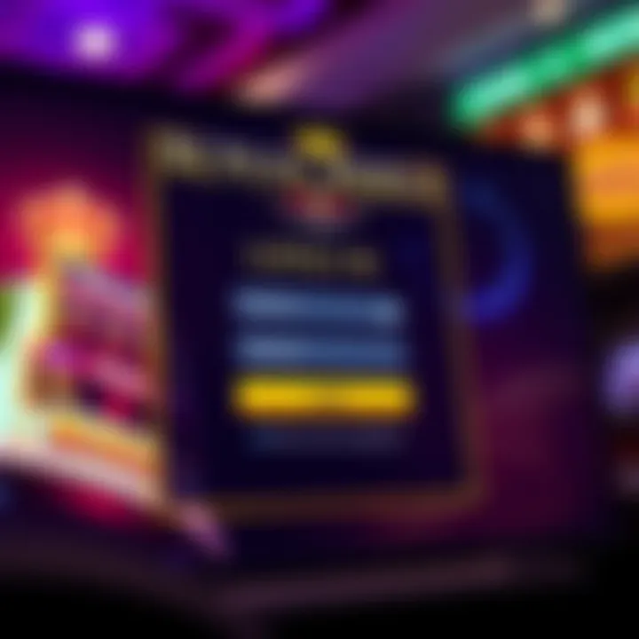 Login screen displaying username and password fields on Royal Reels 2 platform