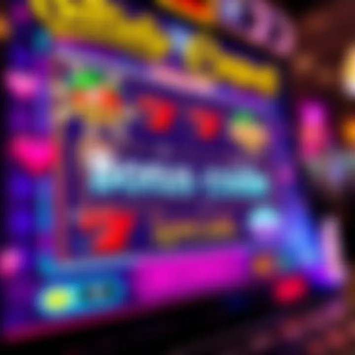 Digital Slot Machine Interface Featuring Bonus Code Input and Offers Illustration of a digital slot machine interface showing bonus code input area with sparkles highlighting special offers