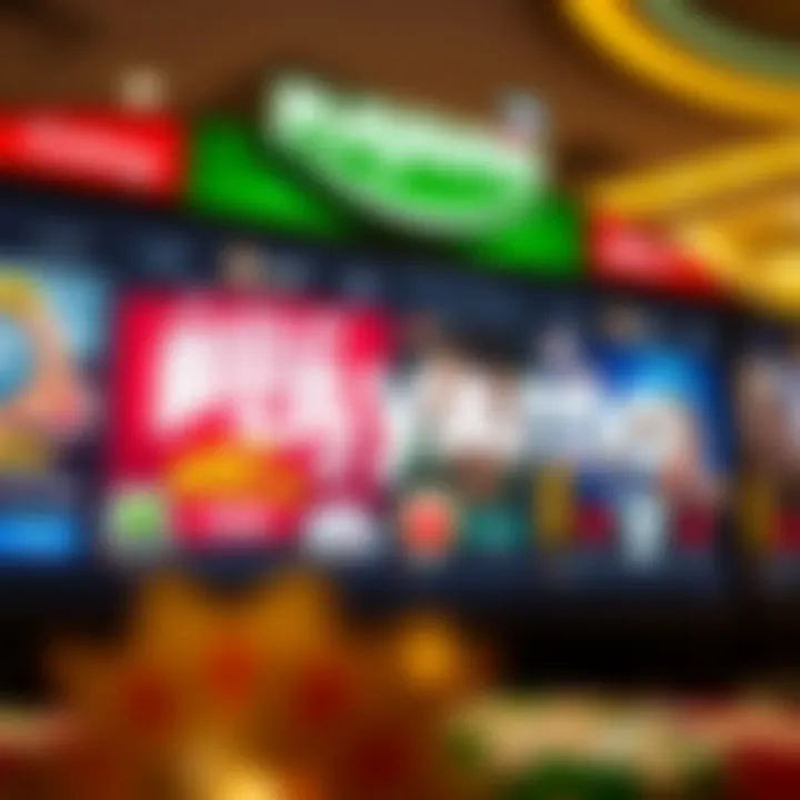 Visual guide highlighting the use of bonus codes on a digital casino interface with promotional banners