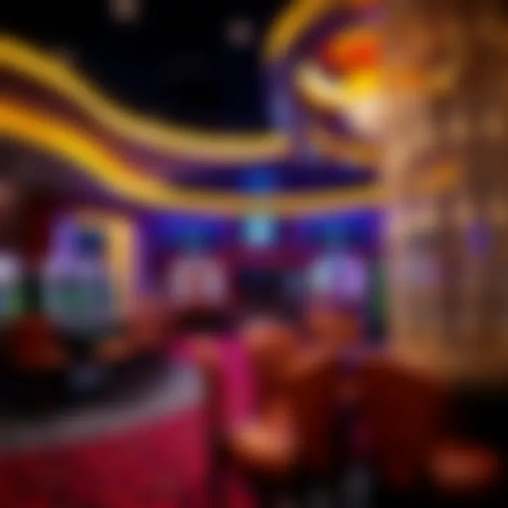 Luxurious casino VIP lounge with an inviting ambiance and premium decor