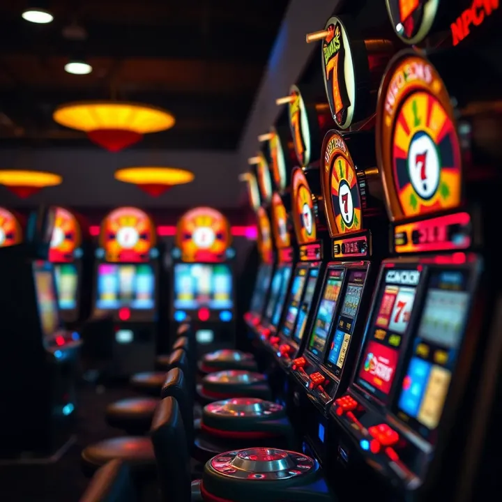 Illustration showing economic impact and regulatory elements surrounding gambling machines