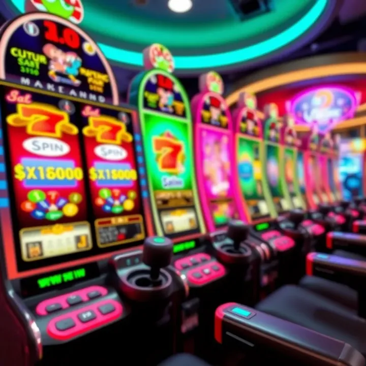 Interactive Live Pokies Game Interface Live pokies game interface displaying vibrant spinning reels and interactive controls