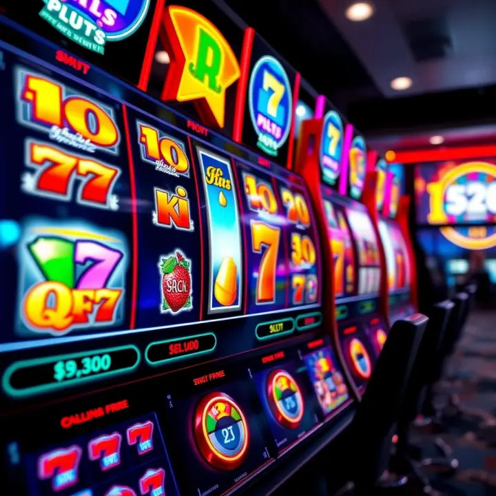 Colorful slot game reels with vibrant symbols and jackpot icons