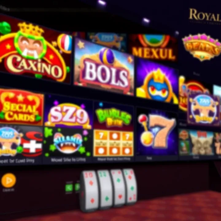 Online casino interface showcasing a variety of vibrant slot games available for Australian players