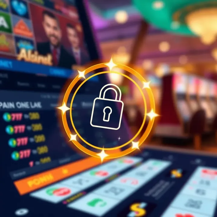Secure digital payment methods icon representing safe transactions on a gaming website