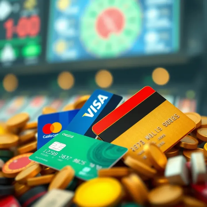 Popular Payment Methods for Fast Withdrawals in Australian Online Casinos Illustration of various payment methods including credit cards, e-wallets, and bank transfers used in online casinos