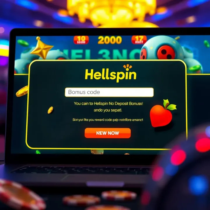 Online Casino Bonus Code Entry and Reward Confirmation Illustration of an online casino screen displaying bonus code input and reward notification