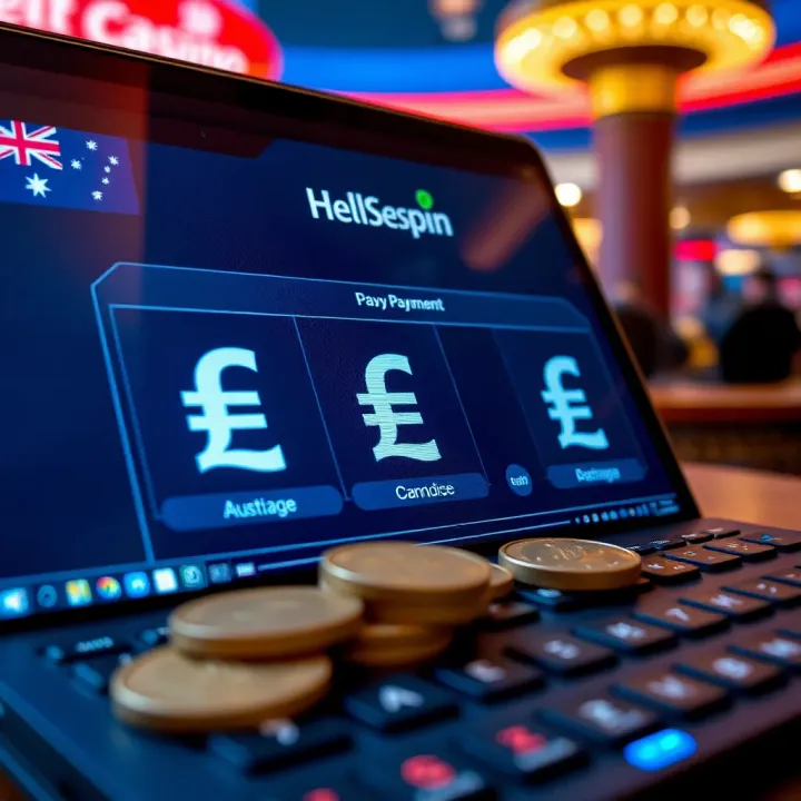 Reliable Payment Methods and Security at Hellspin Casino Secure online payment interface with Australian currency symbols