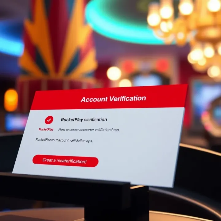 Verification confirmation showing successful account validation on RocketPlay