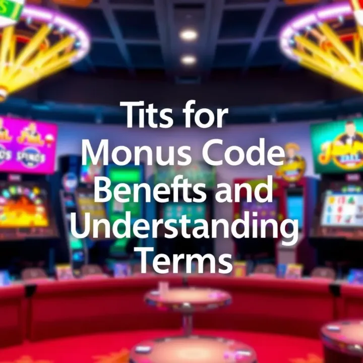 Tips for Maximizing Bonus Code Benefits and Understanding Terms Graphic depicting tips and strategies for maximizing benefits from bonus codes while navigating terms and conditions