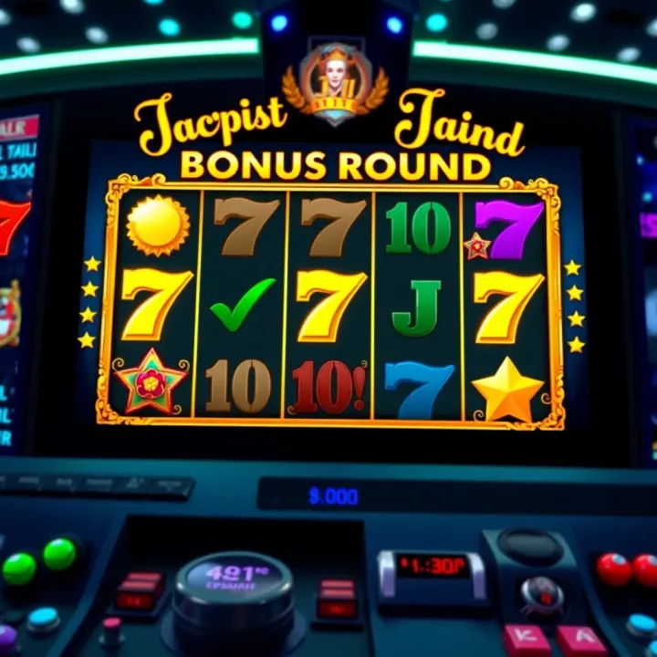 Bonus round feature screen in Jackpot Jill Elite highlighting special symbols and rewards