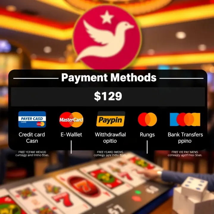 Graphic showing various payment methods like credit cards, e-wallets, and bank transfers representing withdrawal options on an online casino platform