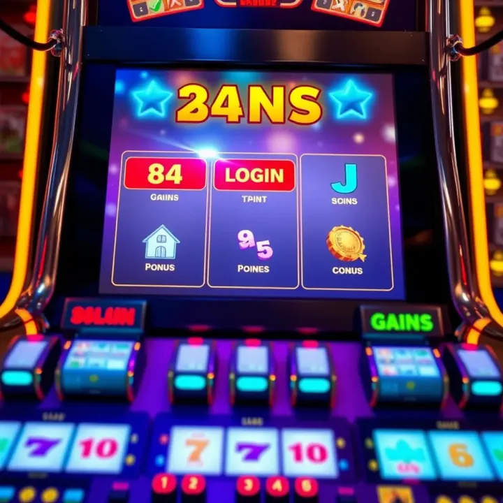 Slot machine interface displaying game options with regulatory compliance icons