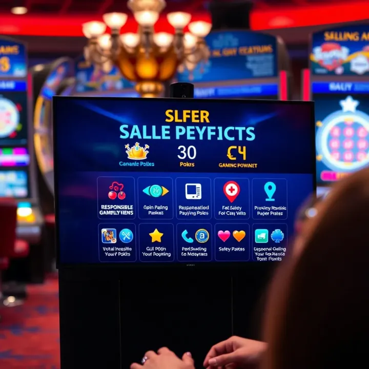 Secure online platform showing responsible gambling features and safety icons