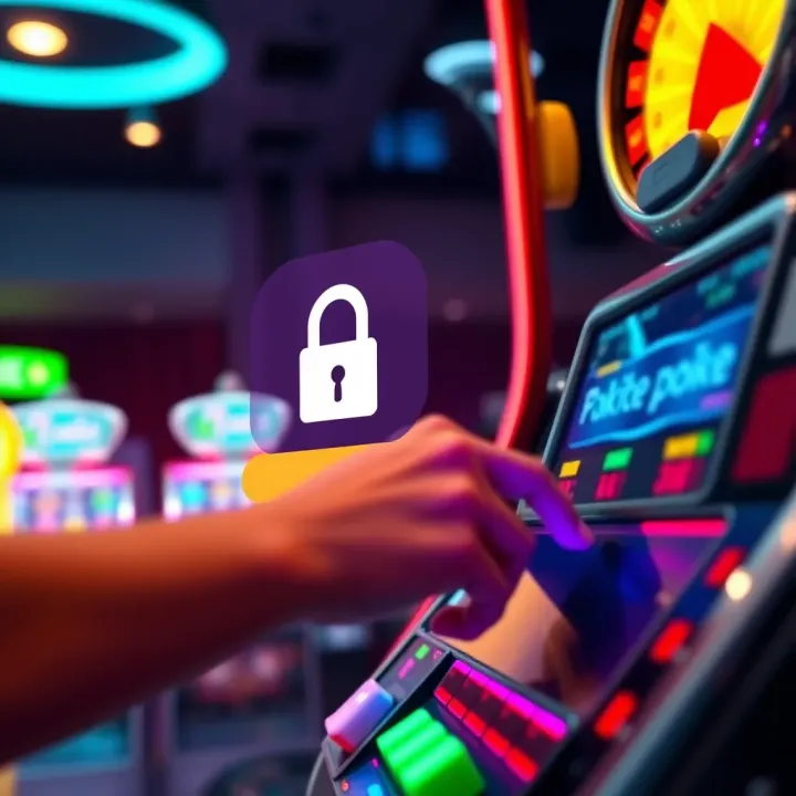Security Tips for Safe Online Pokies Access User accessing online pokies platform with highlighted security features and tips
