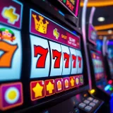 Illustration of winning symbols on a digital slot machine representing real money pokies with PayID