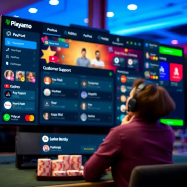 User-friendly dashboard showing payment options and customer support chat