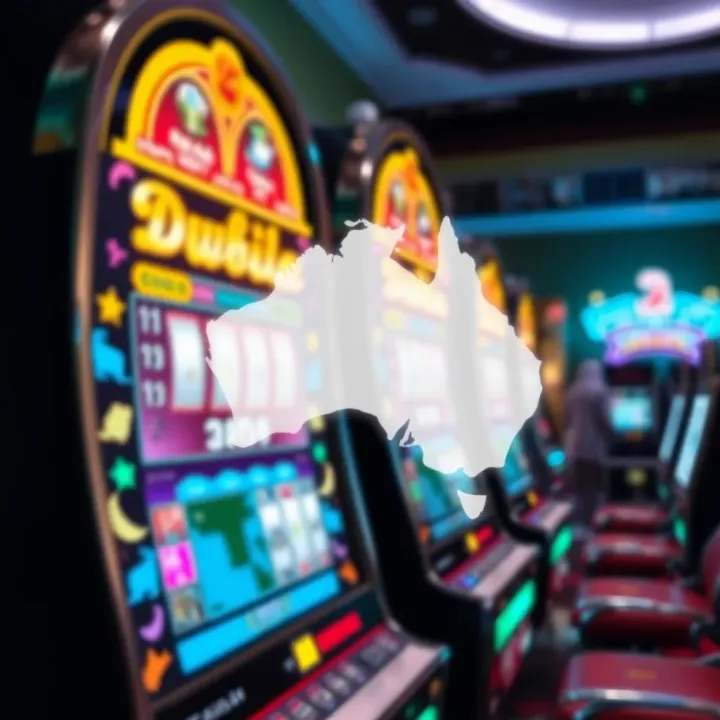 Illustration of Australian gambling legislation with icons representing regulation and community impact