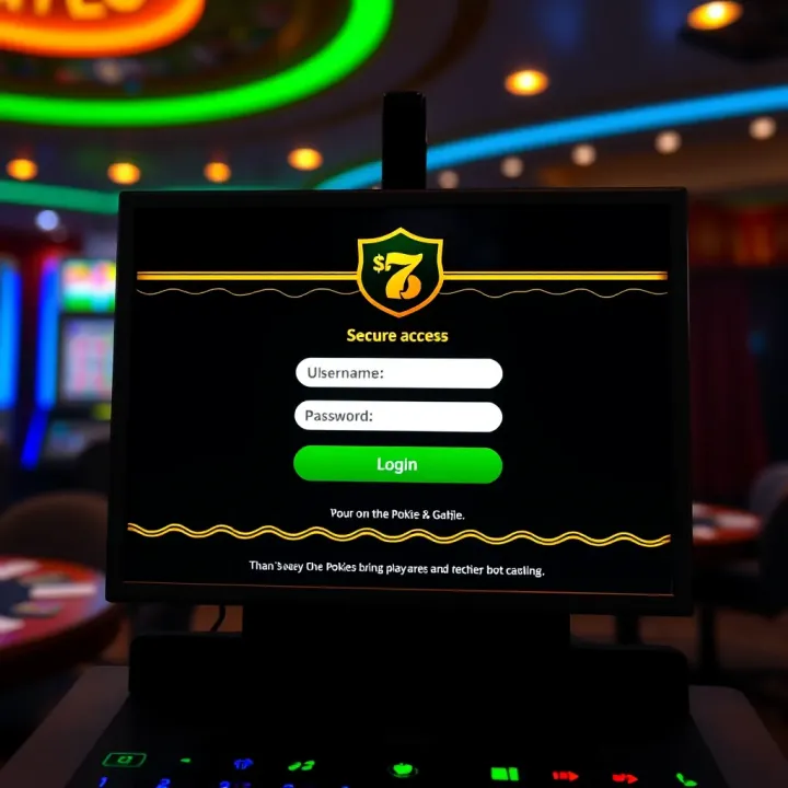 Secure Access to Online Pokies Platform Secure login screen displaying username and password fields for online pokies platform