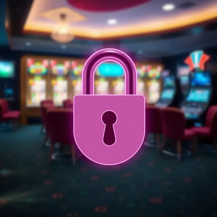 Account Security and Safe Gaming Practices Illustration of a lock symbolizing account security and safe online gaming practices