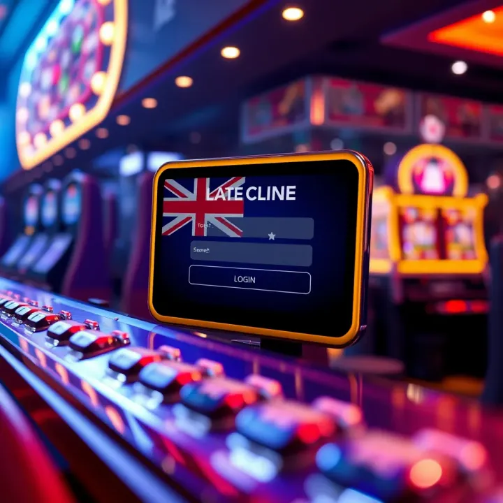 Secure login screen on an online pokies platform with Australian flag elements