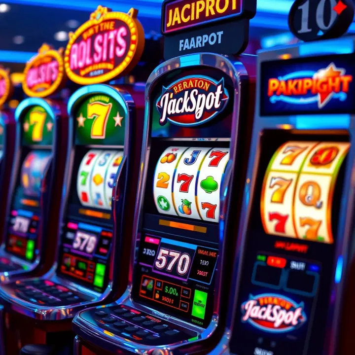 Engaging Slot Features on Pokies Platform Colorful slot machine with various symbols and a jackpot display
