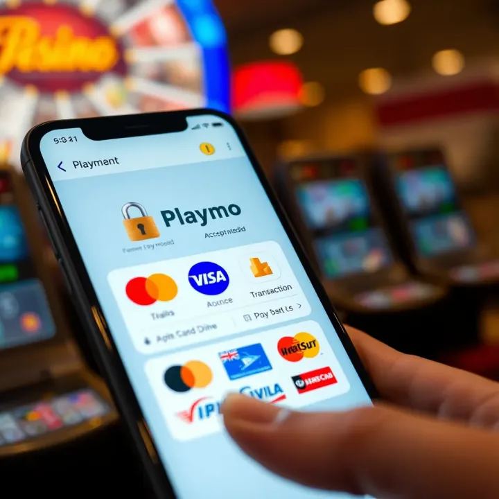 Secure payment options on Playamo app displaying various accepted methods and transaction security