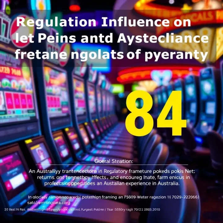 Graphical representation of regulatory framework affecting pokies net returns and player experience in Australia