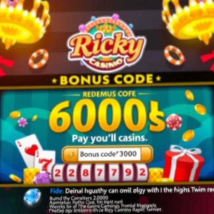Illustration of a digital casino interface highlighting bonus code entry area with vibrant gaming elements