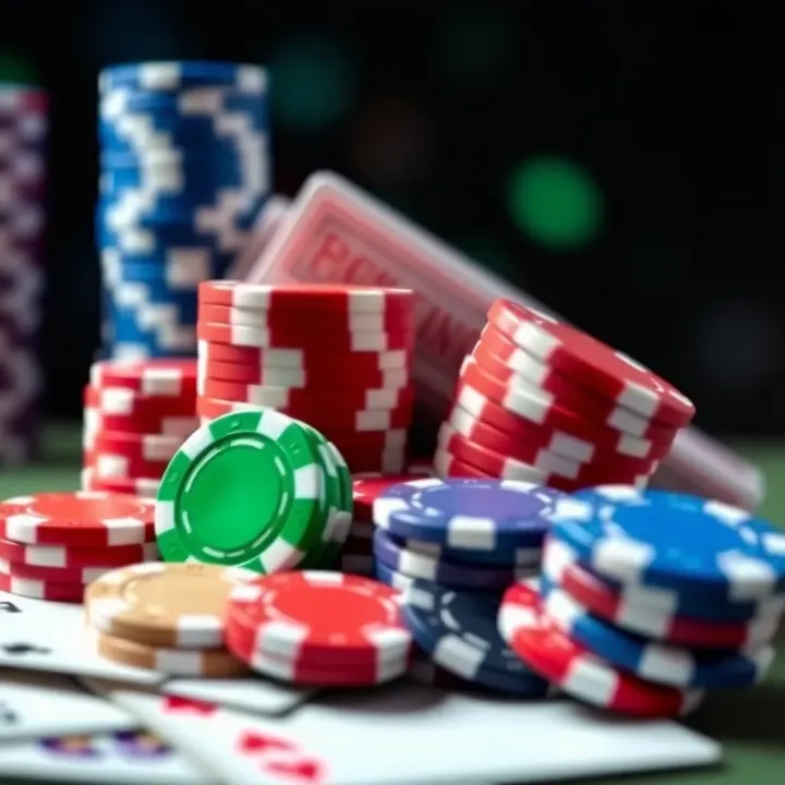 Overview of Ricky Casino Bonus Options Colorful casino chips and playing cards illustrating a variety of Ricky Casino bonuses