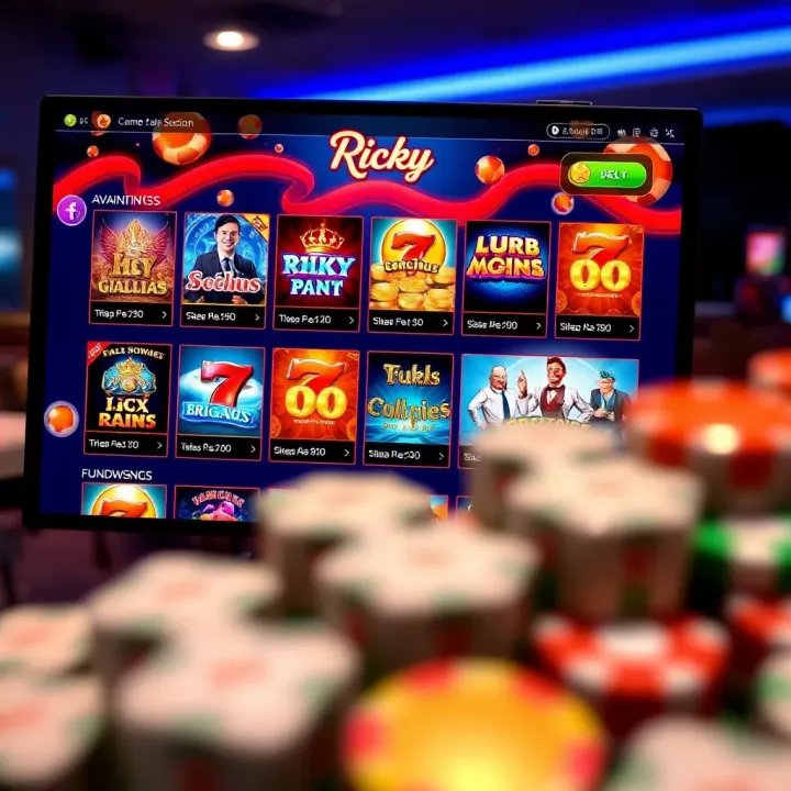 A vibrant online casino interface displaying a variety of slot games and table options for Australian players