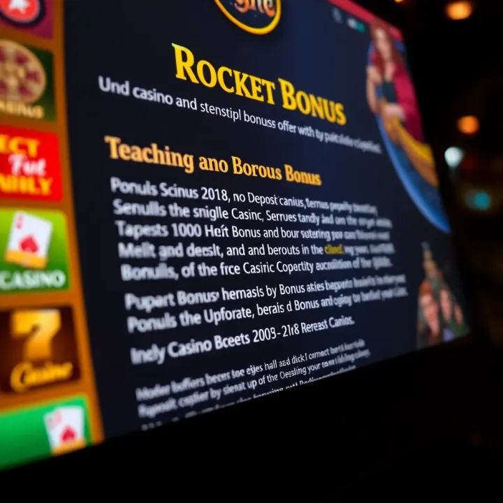 Close-up of online casino interface highlighting terms and conditions for bonuses