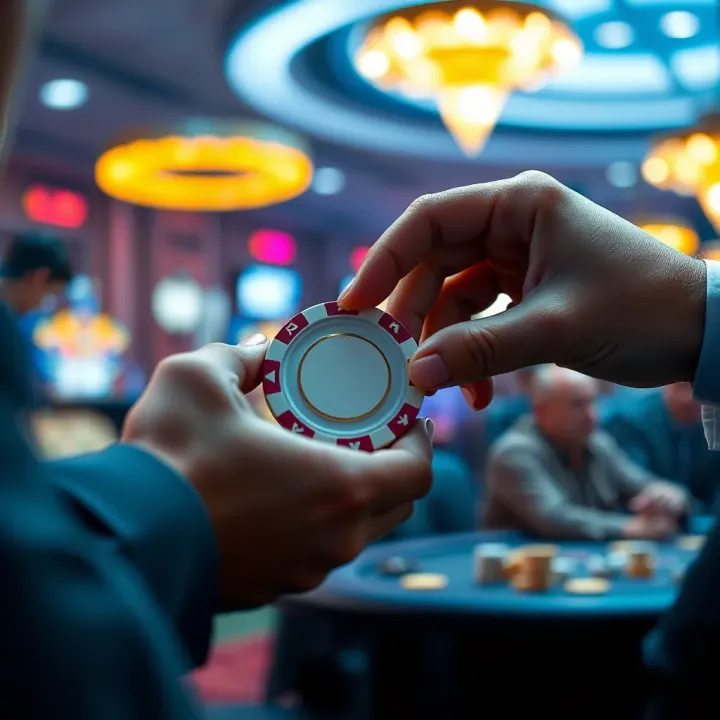 No Deposit Free Chip Offers at Rocketplay Casino Illustration of a player receiving casino chip rewards without deposit