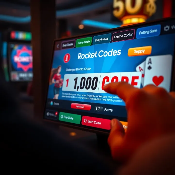 Illustration of a digital coupon code being applied on an online casino platform interface